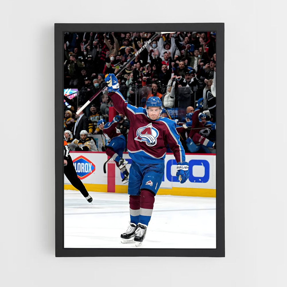 Poster Célébration Énergique – affiche Hockey sur glace (vue 2)